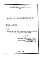 Nghiên cứu công nghệ và ứng dụng của một số phương pháp cắt nóng chảy trên các thiết bị CNC