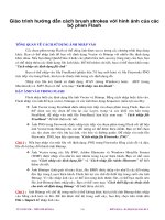 Giáo trình hướng dẫn cách brush strokes với hình ảnh của các bộ phim Flash phần 1 ppt