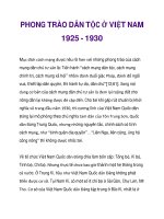 PHONG TRÀO DÂN TỘC Ở VIỆT NAM 1925 - 1930_2 potx