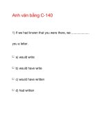 Anh văn bằng C-140 pptx