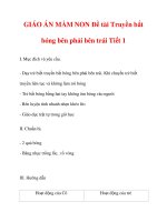 GIÁO ÁN MẦM NON Đề tài Truyền bắt bóng bên phải bên trái docx