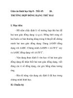 Giáo án hình học lớp 8 - Tiết 45:§6.TRƯỜNG HỢP ĐỒNG DẠNG THỨ HAI ppsx