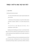 TRIỆU CHỨNG HỌC HỆ NỘI TIẾT pdf