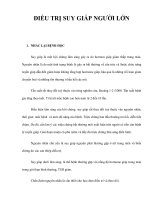 ĐIỀU TRỊ SUY GIÁP NGƯỜI LỚN pptx