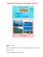 BÀI TẬP VÀ ĐÁP ÁN SỬ DỤNG ATLAT đề 2 pdf