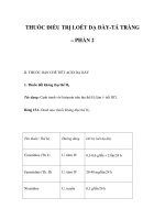 THUỐC ĐIỀU TRỊ LOÉT DẠ DÀY-TÁ TRÀNG – PHẦN 2 pptx