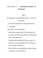 Giáo ám địa lý 11 - Bài 1: Sự tương phản về trình độ phát triển kt - xh của các nhóm nước. Cuộc cách mạng khoa học công nghệ hiện đại pptx