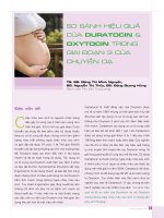 SO SÁNH HIỆU QUẢ CỦA DURATOCIN & OXYTOCIN TRONGN GIAI ĐOẠN 3 CỦA CHUYỂN DẠ pot