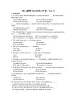 ĐỀ KIỂM TRA HỌC KỲ II – Test 11 ppsx