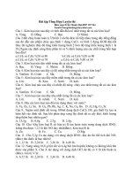 TỔNG HỢP BÀI TẬP HÓA HỌC docx