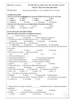 KỲ THI THỬ TỐT NGHIỆP TRUNG HỌC PHỔ THÔNG NĂM 2011 Môn thi : Tiếng Anh pptx