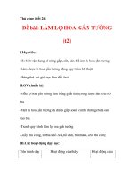 THỦ CÔNG LỚP 3: Làm lọ hoa gắn tường: Làm hoa pot