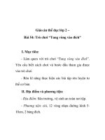 Giáo án thể dục lớp 2 – Bài 54: Trò chơi “Tung vòng vào đích” ppsx