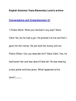 English Grammar Tests-Elementary Level''''s archiveConversations and Comprehension (2) potx