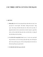 CÁC TRIỆU CHỨNG CƠ NĂNG TIM MẠCH pptx