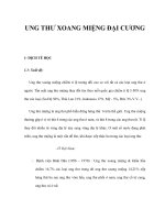 UNG THƯ XOANG MIỆNG ĐẠI CƯƠNG pptx