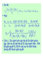 Điện tử học : Mạch phân cực Transistor lưỡng cực nối part 5 pptx