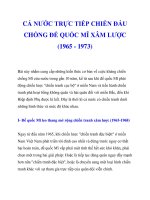 CẢ NƯỚC TRỰC TIẾP CHIẾN ĐẤU CHỐNG ĐẾ QUỐC MĨ XÂM LƯỢC (1965 - 1973)_1 docx