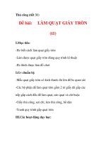 THỦ CÔNG LỚP 3: Làm quạt giấy(Bước 1) docx