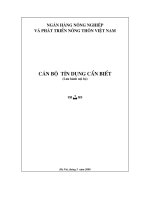 Tài liệu cán bộ tín dụng cần biết part 1 ppsx