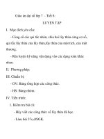 Giáo án đại số lớp 7 - Tiết 8: LUYỆN TẬP pptx