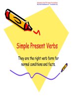 Simple Present Verbs (excercise) pptx