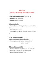 Giáo án giảng dạy khối lớp Lá: Hoạt động : Làm quen văn học ppt