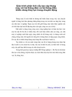 Giáo trình phân tích cấu tạo cáp thang máy với hệ thống điện và hệ thống điều khiển dùng thủy lực trong chuyển động p1 ppt