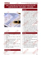 BÀI 3: CÁCH ỨNG XỬ CỦA CHI PHÍ VÀ PHÂN TÍCH MỐI QUAN HỆ CHI PHÍ – SẢN LƯỢNG – LỢI NHUẬN pps