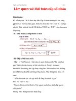 Làm quen với Bài toán cấp số nhân potx
