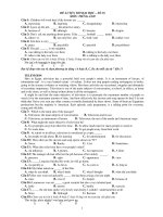 ĐỀ LUYỆN THI ĐẠI HỌC – SỐ 36 MÔN: TIẾNG ANH potx