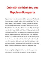 Cuộc đời và thành tựu của Napoléon Bonaparte_2 potx
