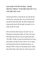 Lịch sử Đội TNTP Hồ Chí Minh - Mở đầu potx