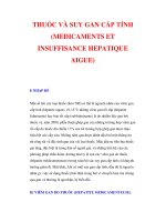 THUỐC VÀ SUY GAN CẤP TÍNH ppt