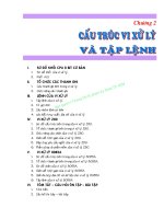 GIÁO TRÌNH VI XỬ LÝ 1 - CHƯƠNG 2. CẤU TRÚC VI XỬ LÝ 8 BIT VÀ TẬP LỆNH pps