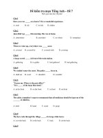 Đề kiểm tra mụn Tiếng Anh – Đề 7 pdf