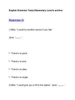 English Grammar Tests-Elementary Level''''s archiveResponses (3) pot