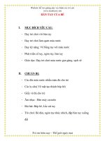 Giáo án chương trình đổi mới BÀN TAY CỦA BÉ pdf