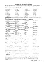 ĐỀ KIỂM TRA 1 TIẾT MÔN TIẾNG ANH 12 ppt