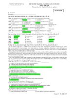 ĐỀ THI THỬ ĐẠI HỌC, CAO ĐẲNG LẦN 2 NĂM 2011 MÔN: Tiếng Anh - TRƯỜNG THPT MỸ ĐỨC A ( Mã đề 485) pptx