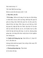 Giáo trình tin học 12 - Tiết 16 Cấu trúc bảng Kiếm tra một tiết (trên máy)-(tiết 1/1 tiết) pps