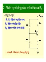 Điện tử học : Mạch phân cực Transistor lưỡng cực nối part 2 potx