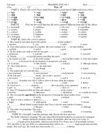 PROGRESS TEST NO 1 pps