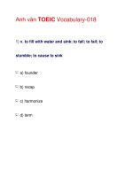 Anh văn TOEIC Vocabulary-018 doc