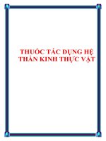 THUỐC TÁC DỤNG HỆ THẦN KINH THỰC VẬT docx