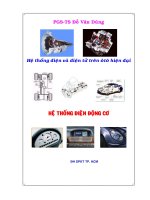 Hệ thống điện và điện tử trên ôtô hiện đại - Hệ thống điện động cơ - Chương 1 pdf