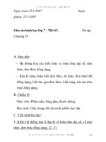 Giáo án hình học lớp 7 - Tiết 63: Chương IV Ôn tập ppsx