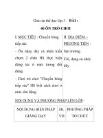 Giáo án thể dục lớp 3 - BÀI : 46 ÔN TRÒ CHƠI doc