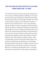 VIỆT NAM TRONG HƠN MỘT NĂM ĐẦU SAU CÁCH MẠNG THÁNG TÁM (9/1945 - 12/1946)_4 ppt