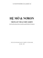 HỆ MỜ & NƠRON TRONG KỸ THUẬT ĐIỀU KHIỂN part 1 potx